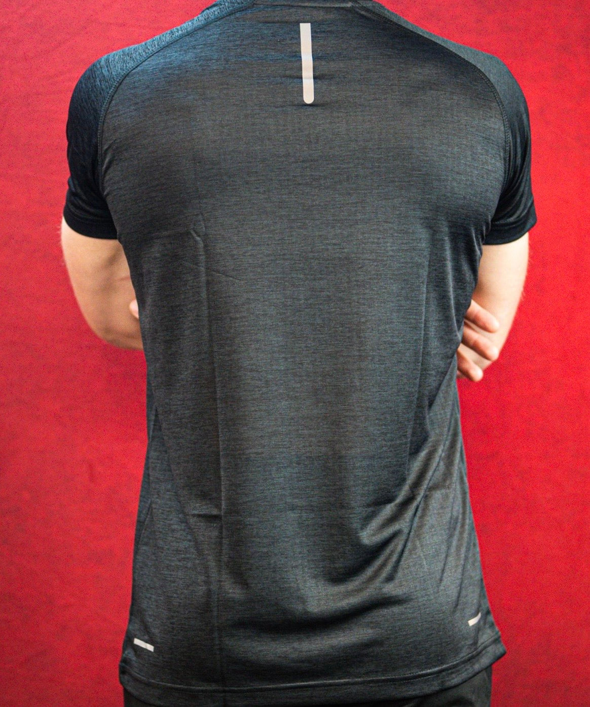 Men’s Hyperlite-QD Actiwear T-Shirt. Charcoal Melange